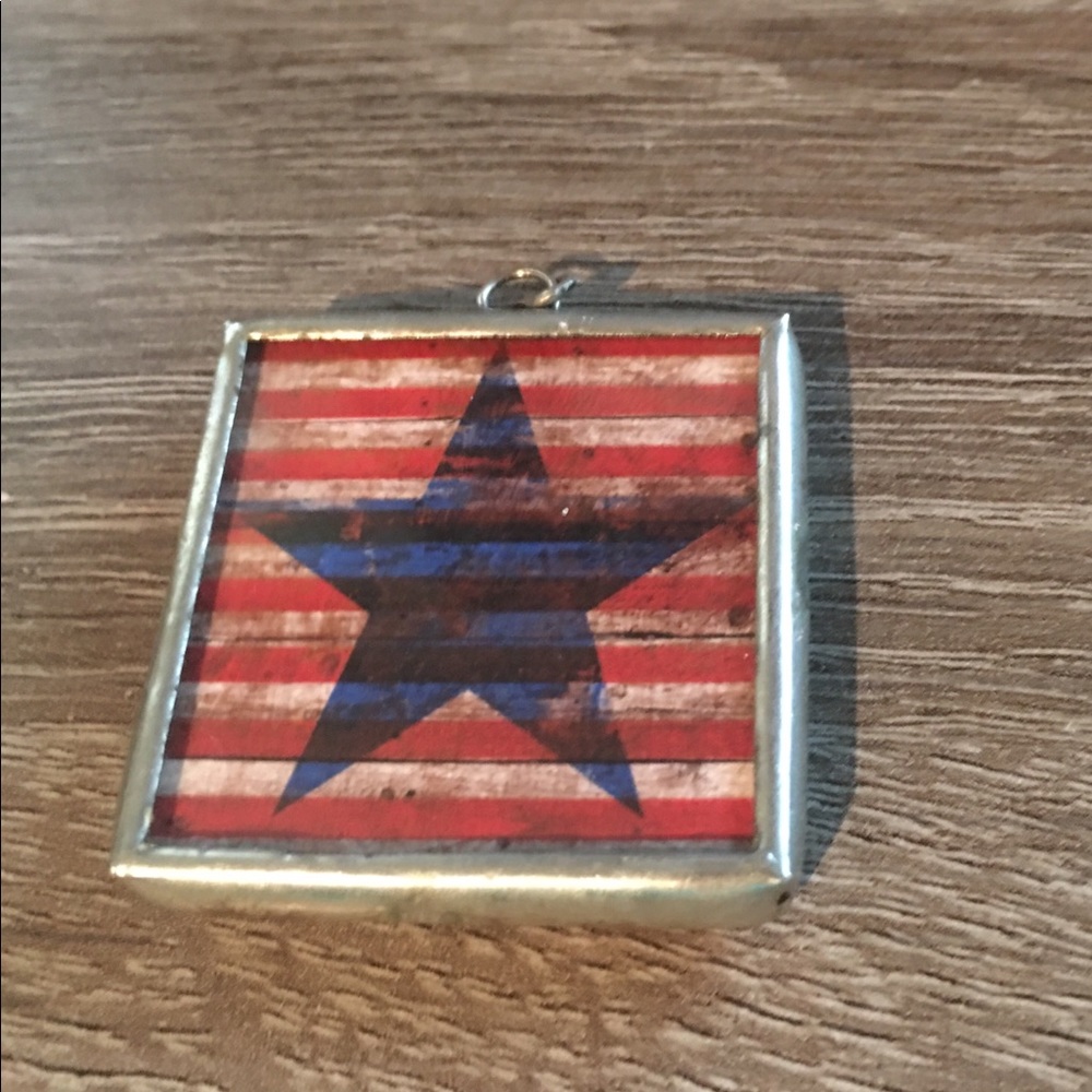 Jewel Kade stars red white and blue  Charm